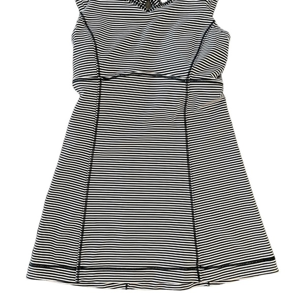 Lululemon Happy Strappy Tank, Mini Pop Stripe Black Mink Berry, Size 2 - Picture 9 of 14